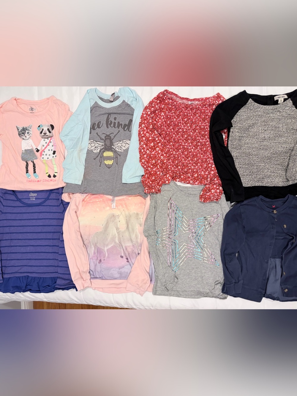 Girls Size 7/8 Tops Bundle Gap Old Navy Circo 8 Pieces